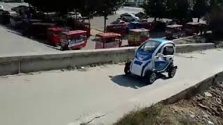 #4 wheel small electric car climbing ability