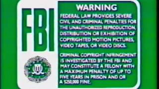FBI Warning Screens (Green)