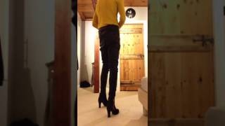 Emma Louise Cdtv In Heel High Boots