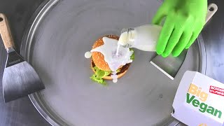 McDonalds BIG Vegan TS Ice Cream Rolls | how to make fried Ice Cream with McDonald's Burger | Food