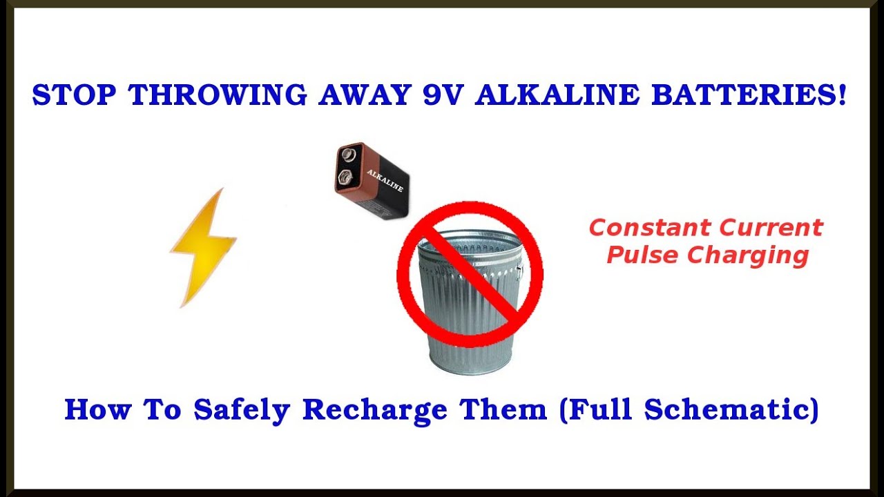 9V Alkaline Battery Charging Circuit(Also 1.5v Cells ...