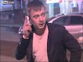 Drunk Russian driver makes phone call with pack of cigarettes