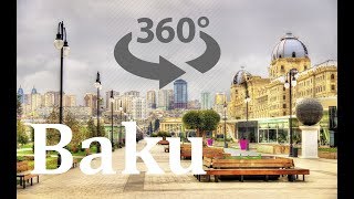Baki Şeherimizin Gözel Menzeresi - 360-Selfie - Baku City Landscape - 360-Selfie - Azerbaijan