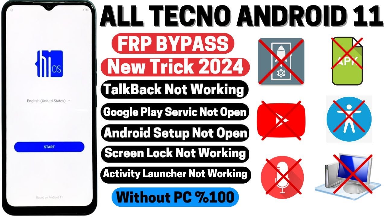 All Tecno Android 11 FRP Bypass 2024 |No Apps Disable No All Tecno Android 11 FRP Bypass 2024 |No Apps Disable No