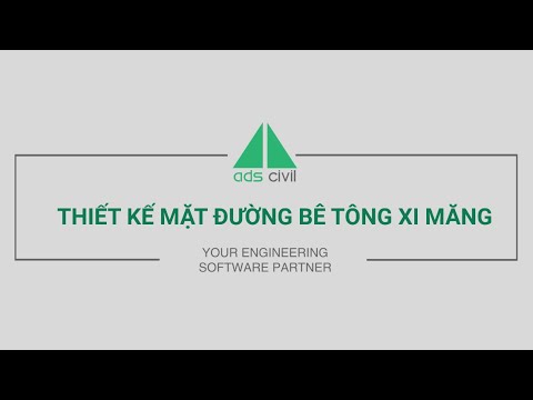ADS Civil hướng dẫn thiết kế mặt đường đường bê tông xi măng