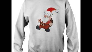 Funny Santa Christmas Sweaters. Funny Matching Family Christmas Shirts.
