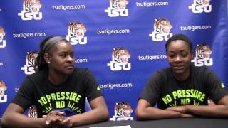 Tsu Vs Morehead State Post Game Simone Hopes And Jasmin Shuler Tsu Vs Morehead State Post Game Simone Hopes And Jasmin Shuler