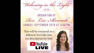 Link to Rev Lea's Ordination on 9/25