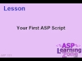 Active Server Pages Tutorial ASP 101 Part 02 of 10: Your First Script