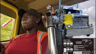 Female Trucker Miarenee Shifting 18 Speed
