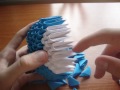 3D origami Bababloo (Blue bear) tutorial