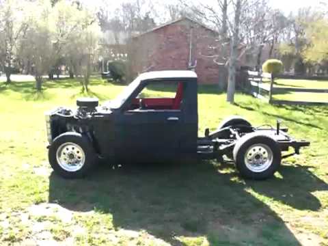 Chevy Luv Truck 60l ls1 custom headers walk around idle rev