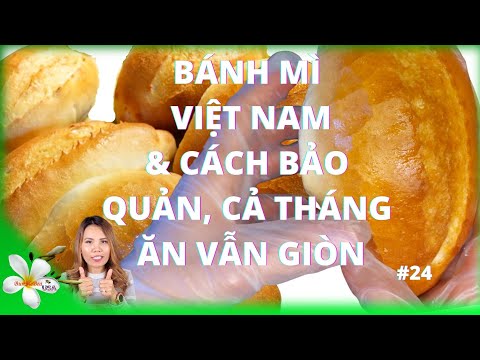 CÁCH LÀM BÁNH MÌ VIỆT NAM, VỎ GIÒN, THỊT XỐP, VÀ BẢO QUẢN ĂN CẢ THÁNG VẪN GIÒN/Vietnamese Bread(24)