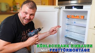 Kühlschrank Einbauen Mit Festtürmontage 👉 Einbaukühlschrank Einbauen Anleitung Liebherr