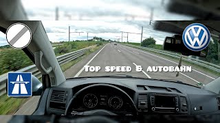VW T5 2.0TDI |177HP| POV 0-200 km/h TOP SPEED ON GERMAN AUTOBAHN [4K]
