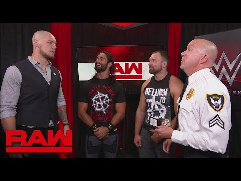 Dean Ambrose & Seth Rollins consider pressing charges against Baron Corbin: Raw, Sept. 10, 2018 Dean Ambrose & Seth Rollins consider pressing charges against Baron Corbin: Raw, Sept. 10, 2018