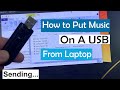 How to Put Music on a USB from a Laptop | How to put songs in Pendrive from laptop