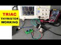 {571} TRIAC working, TRIAC Working in AC Circuits, Thyristor, Triac || Phase Angle Control