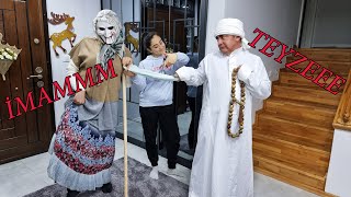 Maskeli̇ni̇n Halasi İmama Aşkindan Bayildi Evde Köşe Kapmaca Oynadilar