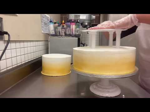 เค้กแต่งงานสามชั้น#How to make a wedding cake/Stack Cake