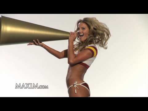 NFL Cheerleaders - Maxim's 2010 NFL Preview: Cheerleaders on trampolines!
