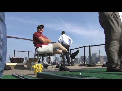 Briny Baird and Annika Sorenstam in Skyscraper Golf