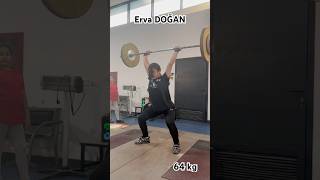 Erva Doğan Çekiş Sabit Omuzlama Atış 64 Kg