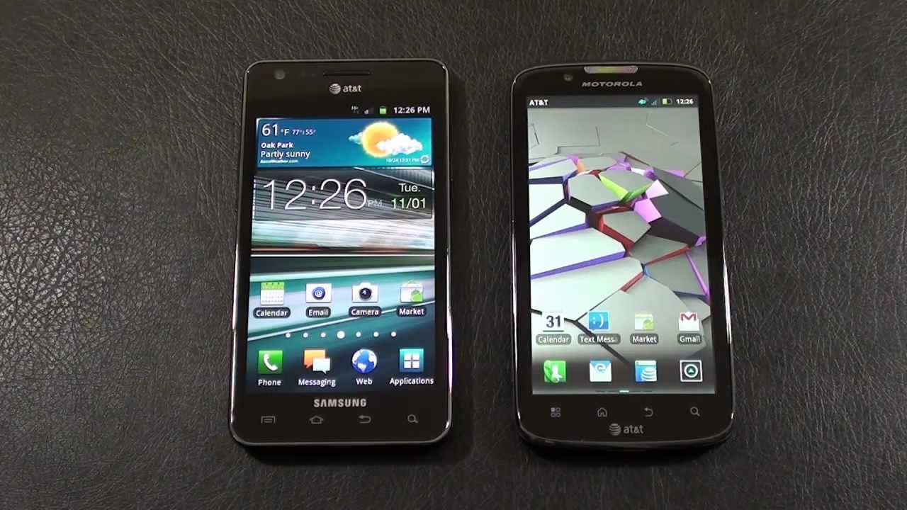 Comparativo – Motorola Atrix vs. Samsung Galaxy S II
