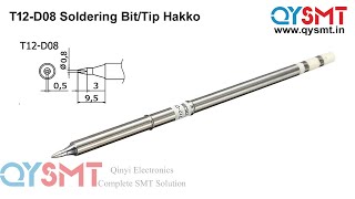 T12 D08 Soldering Iron Bit Tip Hakko