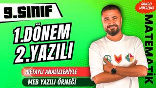 9.Sinif 1.Dönem 2.Yazili Sorulari Detaylı Iz 9.Sinif Matemati̇k Rehber Matematik