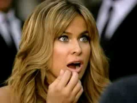 Super sexy Carmen Electra lets a guy get close with cube lol