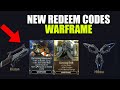 NEW WARFRAME REDEEM CODES 2023 for Weapon & Platinum (ALL ACTIVE ITEMS CODES)