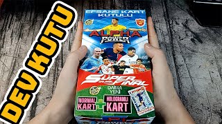 Dev Kutu Süper Fi̇nal Alpha Power Hologramli Futbol Kart Açilişi Pati̇yoloji̇