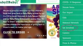 LA Kids Giving Back volunteers at Baby2Baby