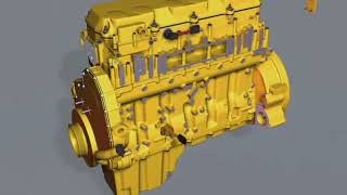 Engine Embly Animation With Part Names Labelled