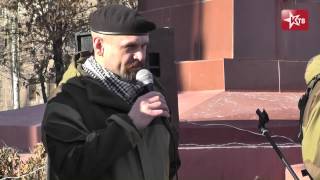 А.Мозговой на митинге 7.11.2014 в Алчевске
