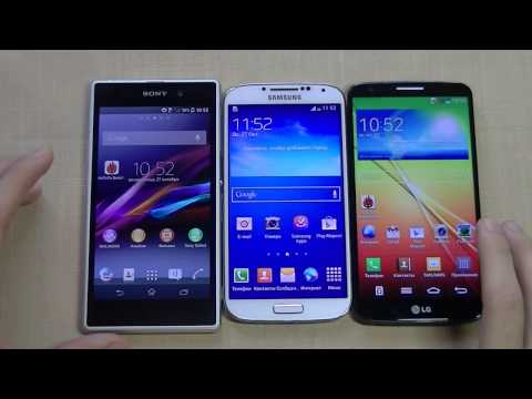 Samsung Galaxy S4 vs LG G2 vs Sony Xperia Z1. Большое сравнение Samsung Galaxy S4 vs LG G2 vs Sony Xperia Z1. Большое сравнение