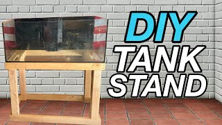 How To Build Cheap Fish Tank Stand Diy 20 Aquarium Stand