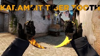 Karambit Tiger Tooth Factory New Knife Showcase 0.007 James Bond Float