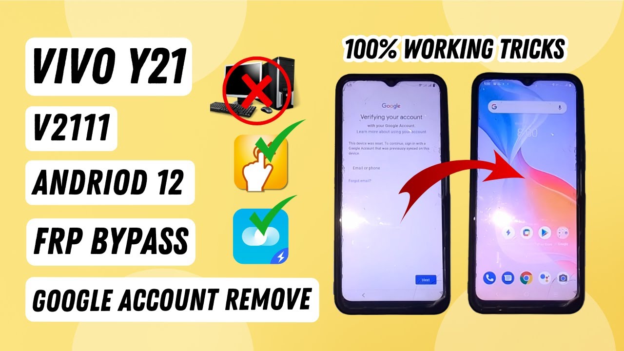 Vivo Y21 FRP Bypass Android 12 New Security | Vivo V2111 Vivo Y21 FRP Bypass Android 12 New Security | Vivo V2111