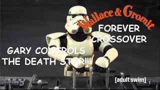 Gary Controls The Death Star Wallace & Gromit Forever Crossover
