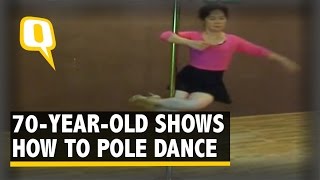 70-Year-Old Chinese Woman Shows Off Pole Dancing Skills
