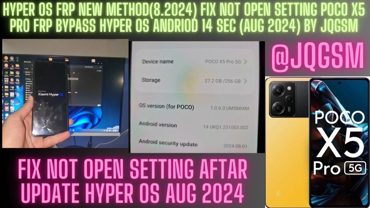 POCO X5 PRO FRP BYPASS HYPER OS FRP NEW METHOD HYPER OS POCO X5 PRO FRP BYPASS HYPER OS FRP NEW METHOD HYPER OS