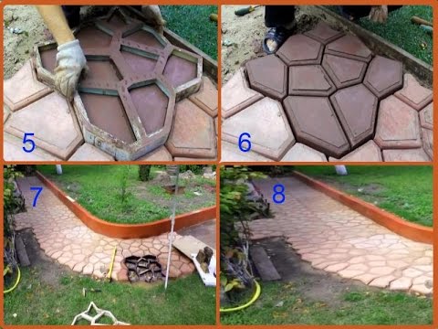 Самодельная форма для садовой дорожки Самодельная форма для садовой дорожки