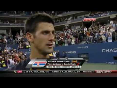 Novak ジョコビッチ vs ジョン マッケンロー 全米オープン 2009