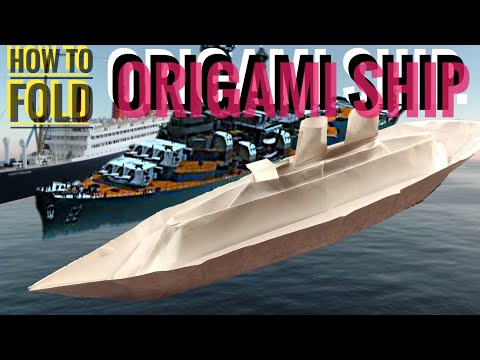 How to fold ORIGAMI SHIP.