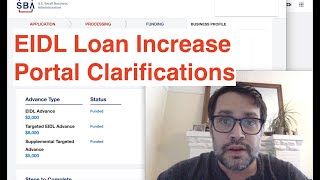 New Eidl Loan Increase Portal Clarifications