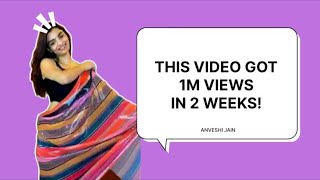 Anveshi Jain Bold Saree Look Live Glamour Elegance Indian With Hot Figure Entertainment Show