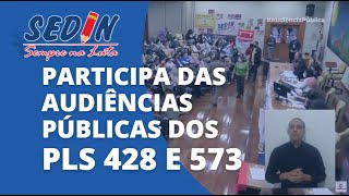 FALA DO SEDIN NAS AUDIÊNCIAS PÚBLICAS DOS PLs 428 E 573 | VÍDEO 2