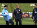 Gerrard, Rooney, Barkley & Lampard shooting practice at England training